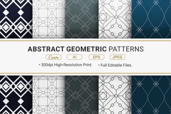 5 Abstract Geometric Patterns for Modern Design
