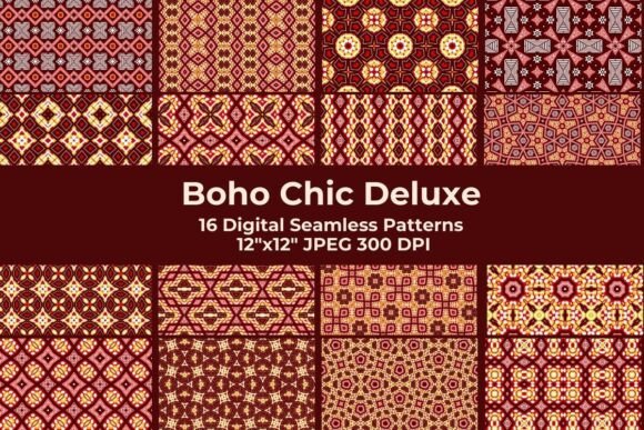 Boho Chic Paisley Floral Patterns