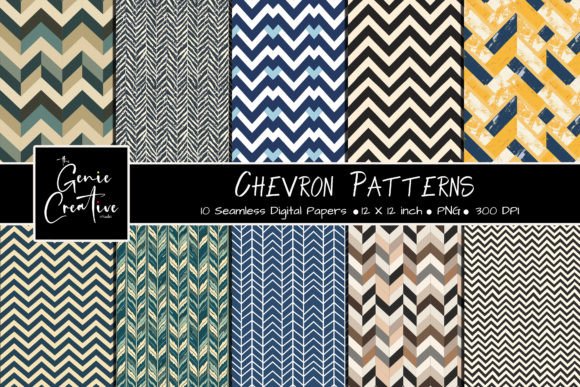 Chevron Seamless Patterns Set for Creative Projects