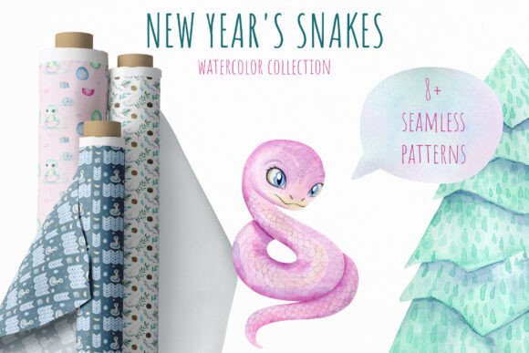 Christmas Snake Patterns: New Year 2025