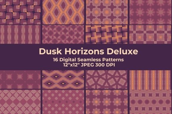 Dusk Horizons: Elevating Your Creative Projects with Seamless Sunset Patterns