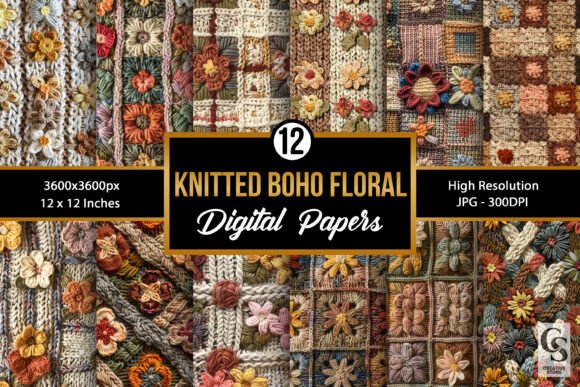 Knitted Boho Floral Embroidery Patterns: A Creative Resource