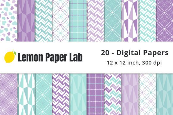 Navigating Purple and Aqua Blue Geometric Patterns for Creative Projects