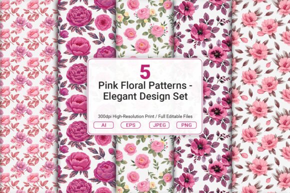 Pink Floral Patterns - Elegant Design