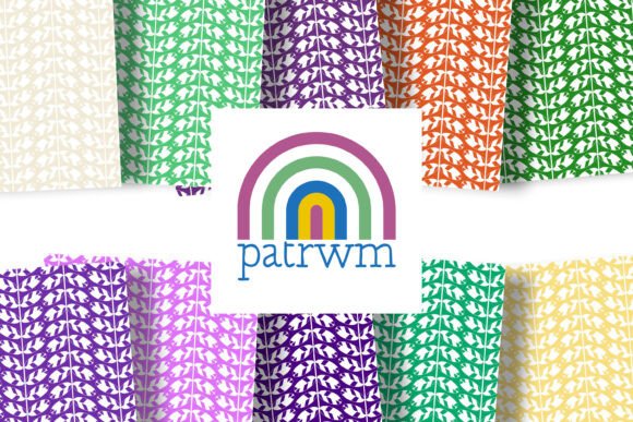 Seamless Abstract Stems Design Patterns