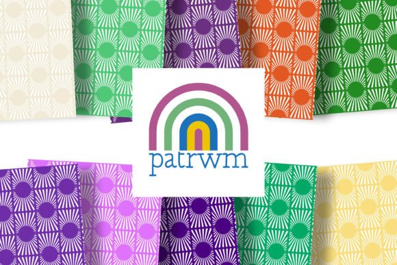 Seamless Retro Sunburst Patterns: A Comprehensive Guide to the 80-Color Collection
