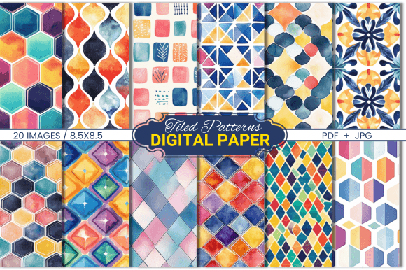 Tiled Patterns Digital Paper: The Strategic Asset for Modern Creative Workflows