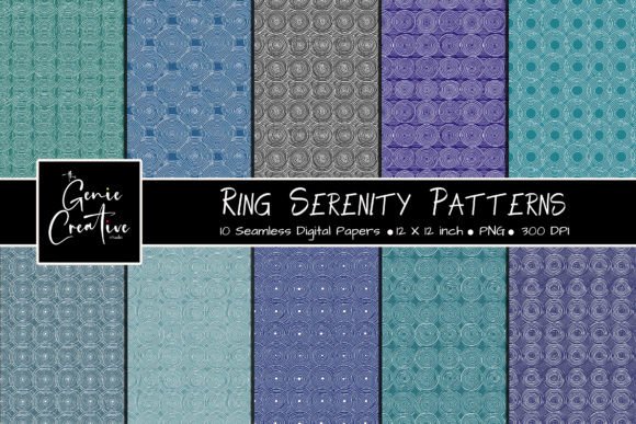 Unlock Your Creativity with the Ring Serenity Seamless Patterns Set