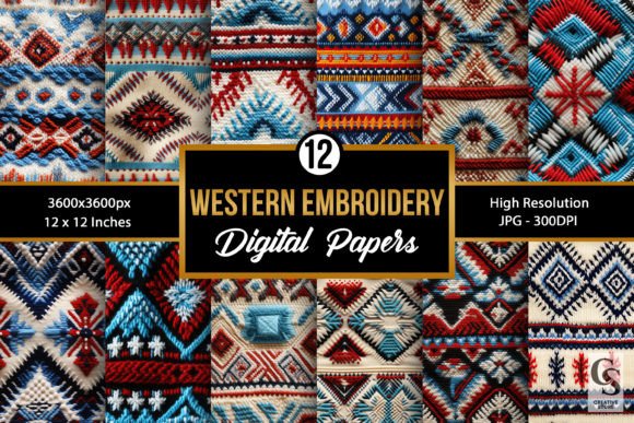 Western Embroidery Seamless Patterns: Elevating Your Creative Projects with Authentic Style